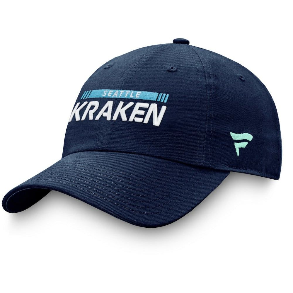 NHL Seattle Kraken Fanatics Authentic Pro Rink Adjustable Hat - Deep Sea Blue