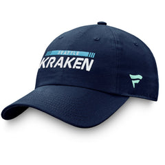 NHL Seattle Kraken Fanatics Authentic Pro Rink Adjustable Hat - Deep Sea Blue
