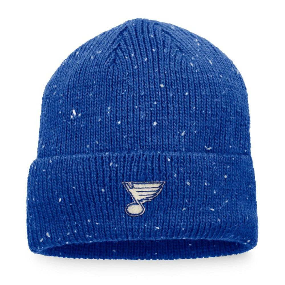 NHL St. Louis Blues Fanatics Authentic Pro Rink Pinnacle Cuffed Knit Hat - Blue
