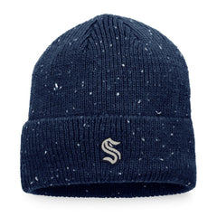 NHL Seattle Kraken Fanatics Authentic Pro Rink Pinnacle Cuffed Knit Hat - Deep Sea Blue