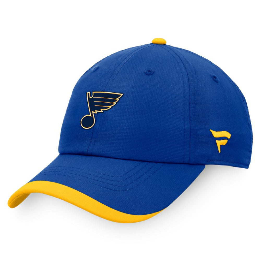 NHL St. Louis Blues Fanatics Authentic Pro Rink Pinnacle Adjustable Hat - Blue