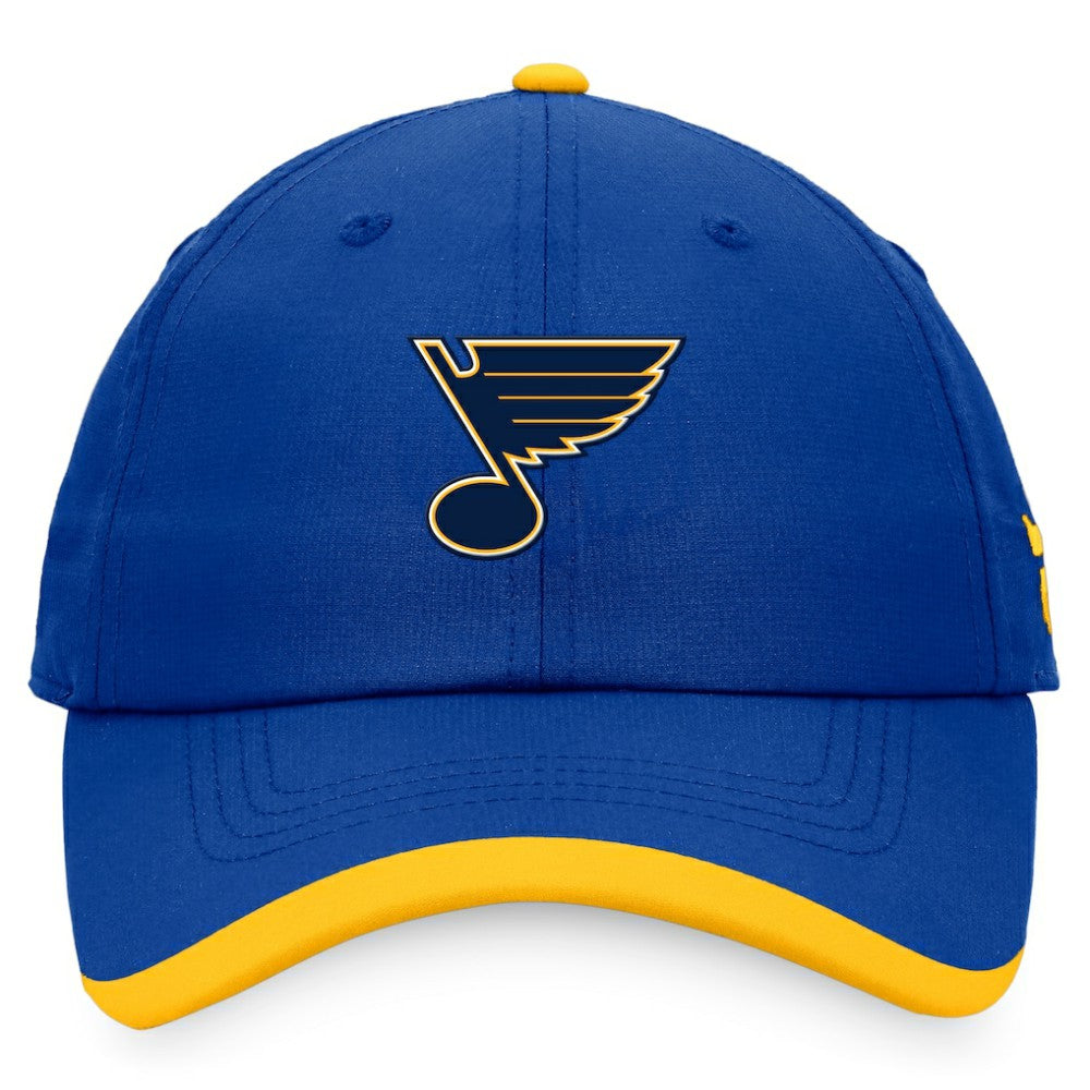 NHL St. Louis Blues Fanatics Authentic Pro Rink Pinnacle Adjustable Hat - Blue