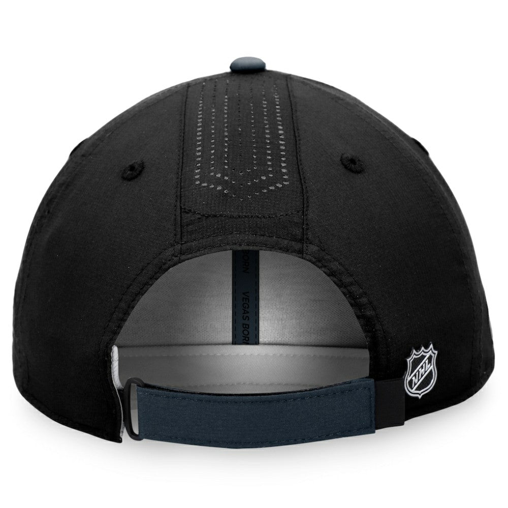 NHL Vegas Golden Knights Fanatics Authentic Pro Rink Pinnacle Adjustable Hat - Black