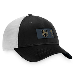 NHL Vegas Golden Knights Fanatics Authentic Pro Rink Trucker Snapback Hat - Black/White