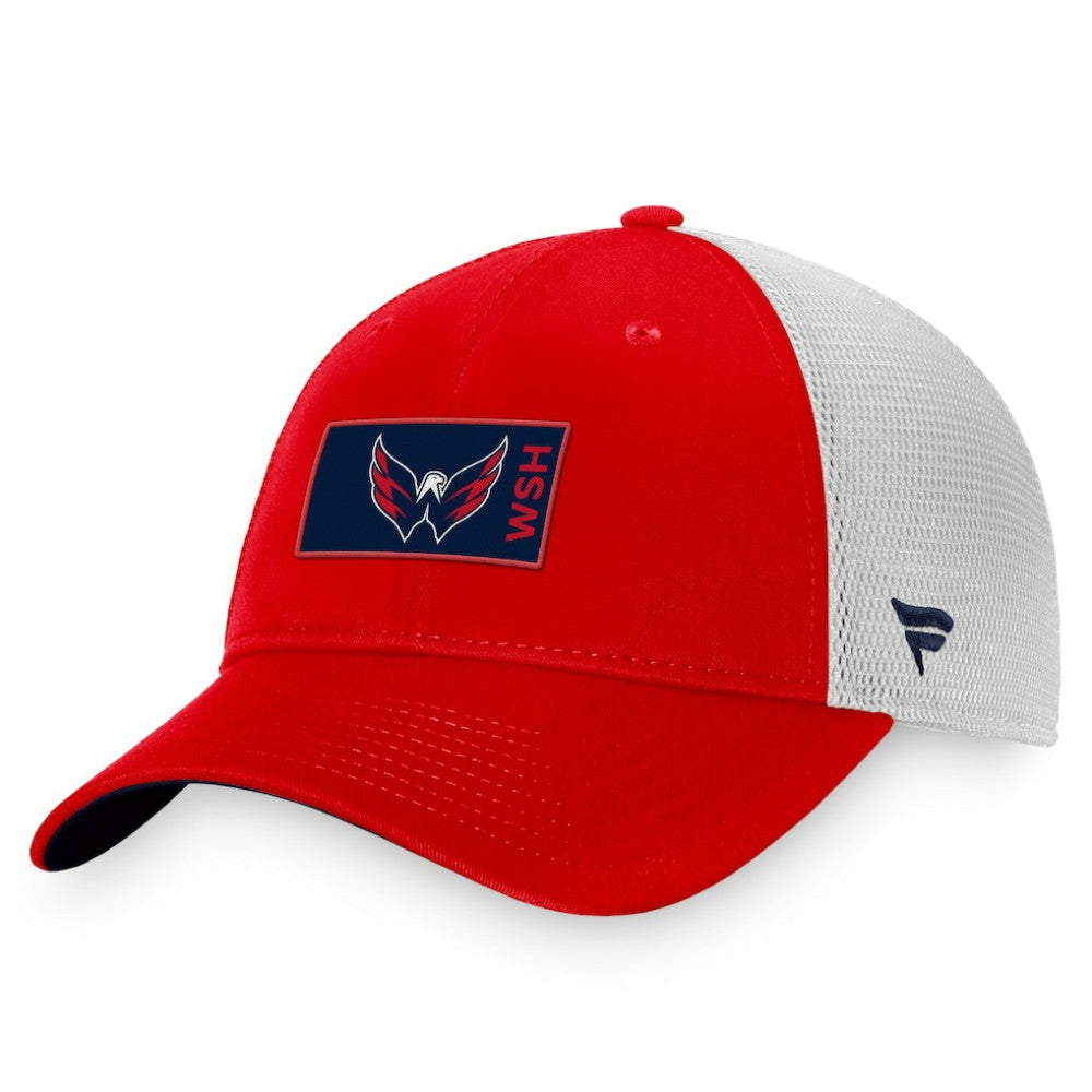 NHL Washington Capitals Fanatics Authentic Pro Rink Trucker Snapback Hat - Red/White