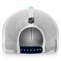 NHL Seattle Kraken Fanatics Authentic Pro Rink Trucker Snapback Hat - Light Blue/White