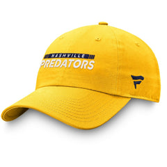 NHL Nashville Predators Fanatics Authentic Pro Rink Adjustable Hat - Gold