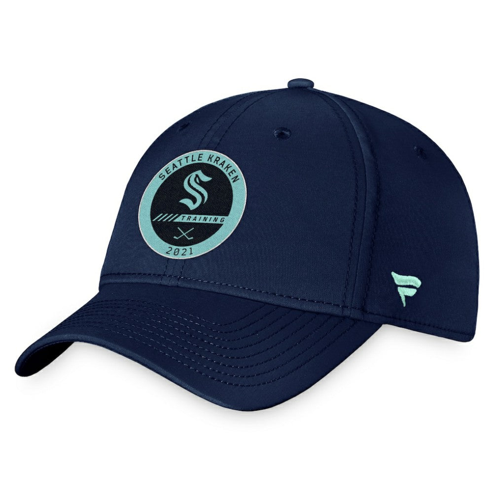 NHL Seattle Kraken Fanatics 2021 Authentic Pro Training Camp Flex Hat - Navy