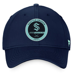 NHL Seattle Kraken Fanatics 2021 Authentic Pro Training Camp Flex Hat - Navy