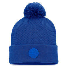 NHL New York Islanders Fanatics Women's Authentic Pro Road Cuffed Knit Hat with Pom - Royal