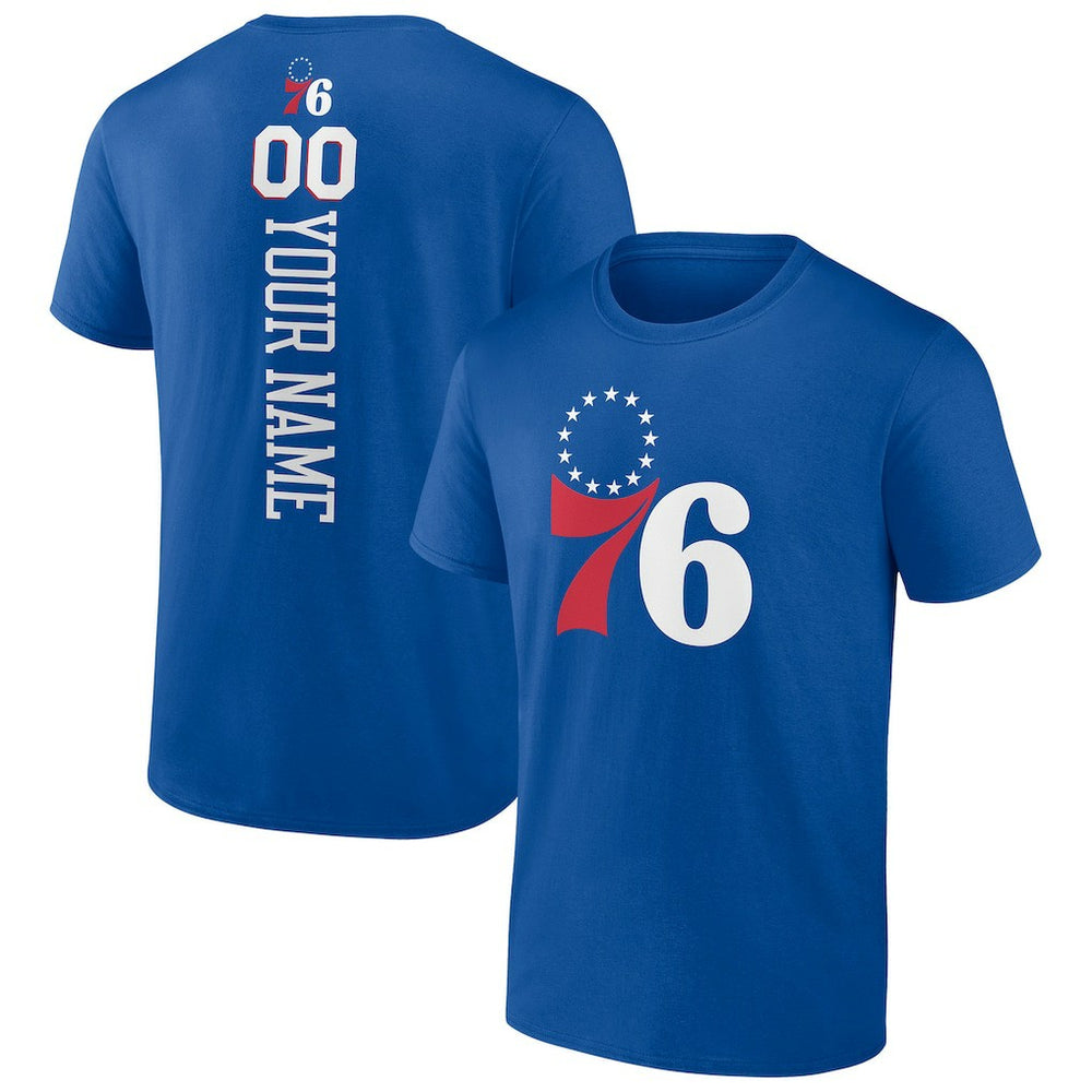 Philadelphia 76ers Personalized Playmaker Team T-Shirt Royal
