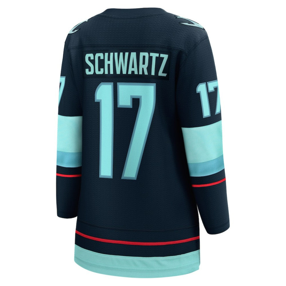 NHL Jaden Schwartz Seattle Kraken Fanatics Women's Home Breakaway Player Jersey - Navy