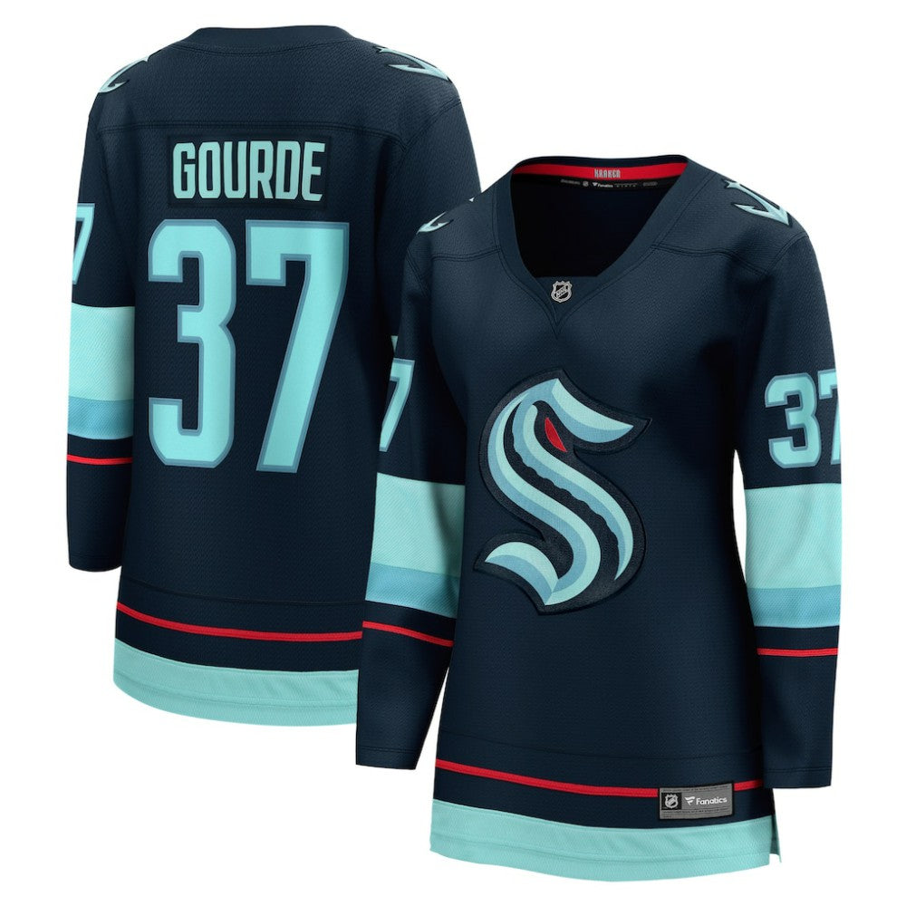 NHL Yanni Gourde Seattle Kraken Fanatics Women's Home Breakaway Player Jersey - Navy