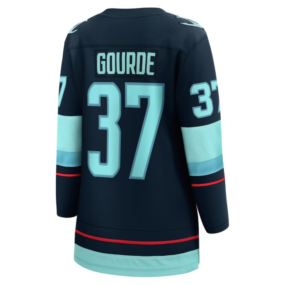 NHL Yanni Gourde Seattle Kraken Fanatics Women's Home Breakaway Player Jersey - Navy