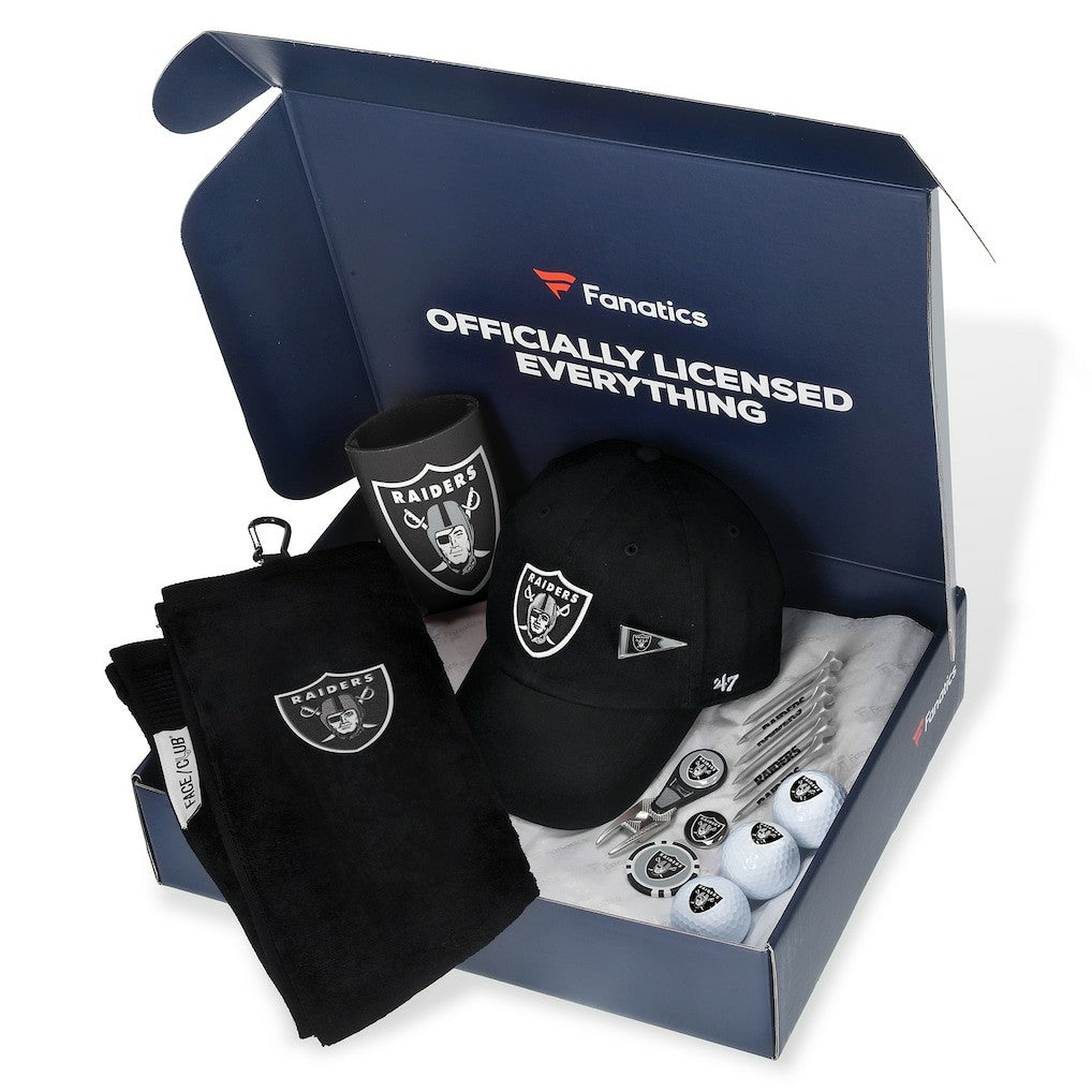 Las Vegas Raiders Pack Golf-Themed Gift Box $105+ Value