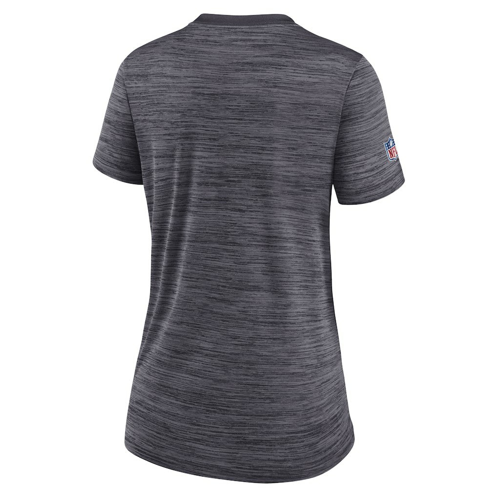 New Orleans Saints Women's Sideline Velocity Lockup Performance T-Shirt Black