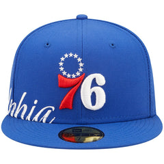 Philadelphia 76ers Side Split 59FIFTY Fitted Hat Royal