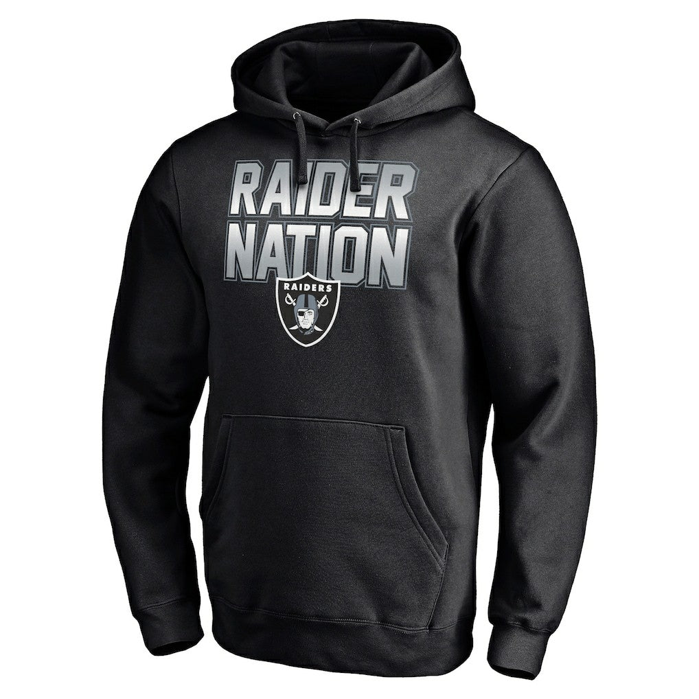 Las Vegas Raiders Hometown Collection Raider Nation Fitted Pullover Hoodie Black