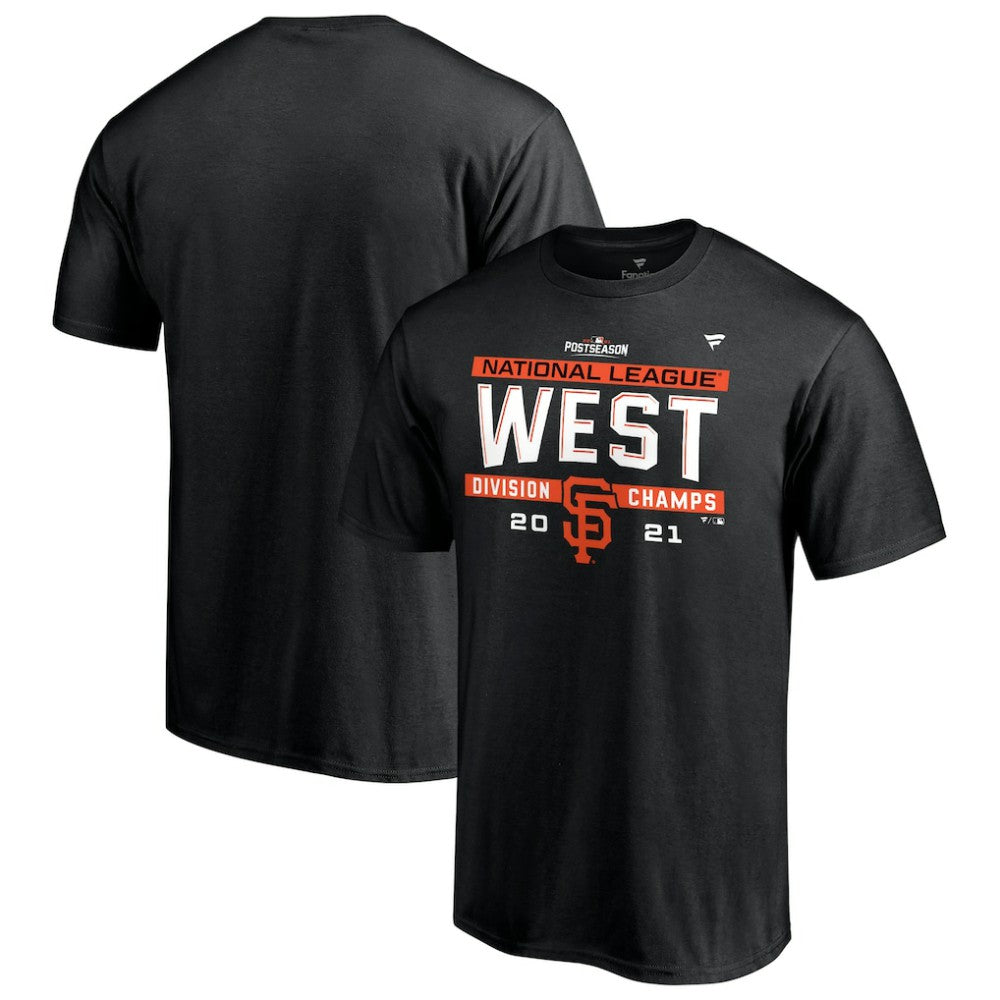 San Francisco Giants Fanatics 2021 NL West Division Champions Locker Room T-Shirt - Black T-shirts