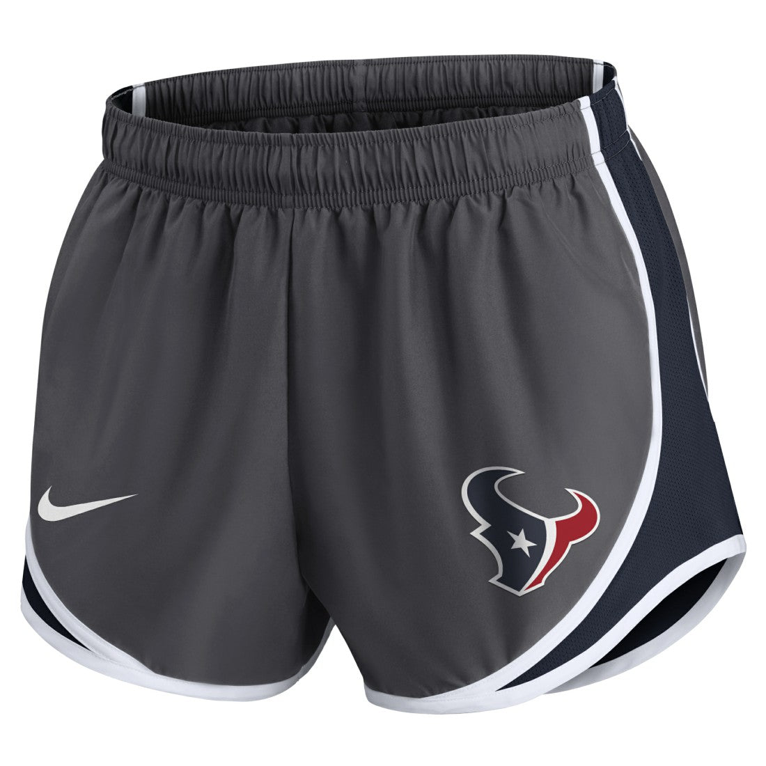 Houston Texans Women's Team Logo Performance Tempo Shorts Charcoal
