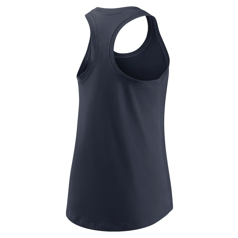 Houston Texans Women's Team Name City Tri-Blend Racerback Tank Top Navy