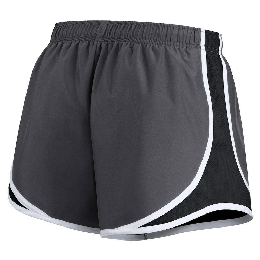Pittsburgh Steelers Women's Plus Size Logo Performance Tempo Shorts Charcoal