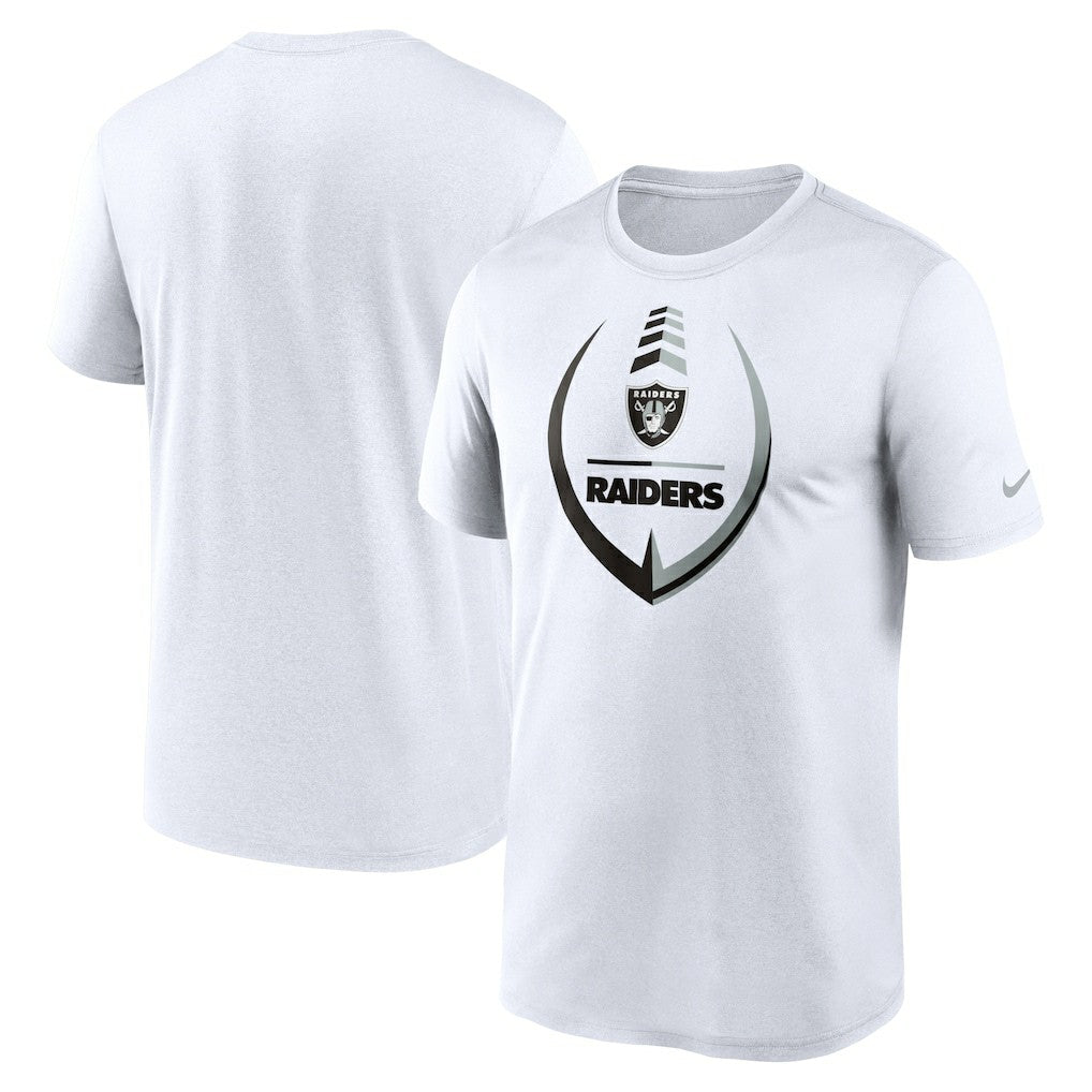 Las Vegas Raiders Icon Legend Performance T-Shirt White