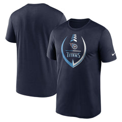 Tennessee Titans Icon Legend Performance T-Shirt Navy