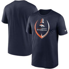 Denver Broncos Icon Legend Performance T-Shirt Navy