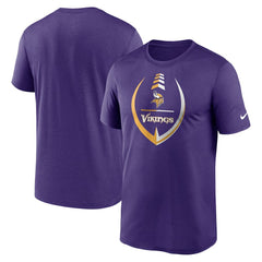 Minnesota Vikings Icon Legend Performance T-Shirt Purple