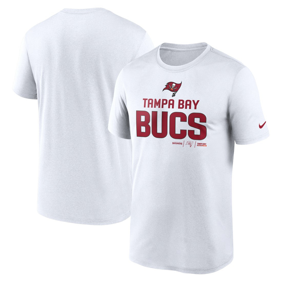 Tampa Bay Buccaneers Legend Community Performance T-Shirt White