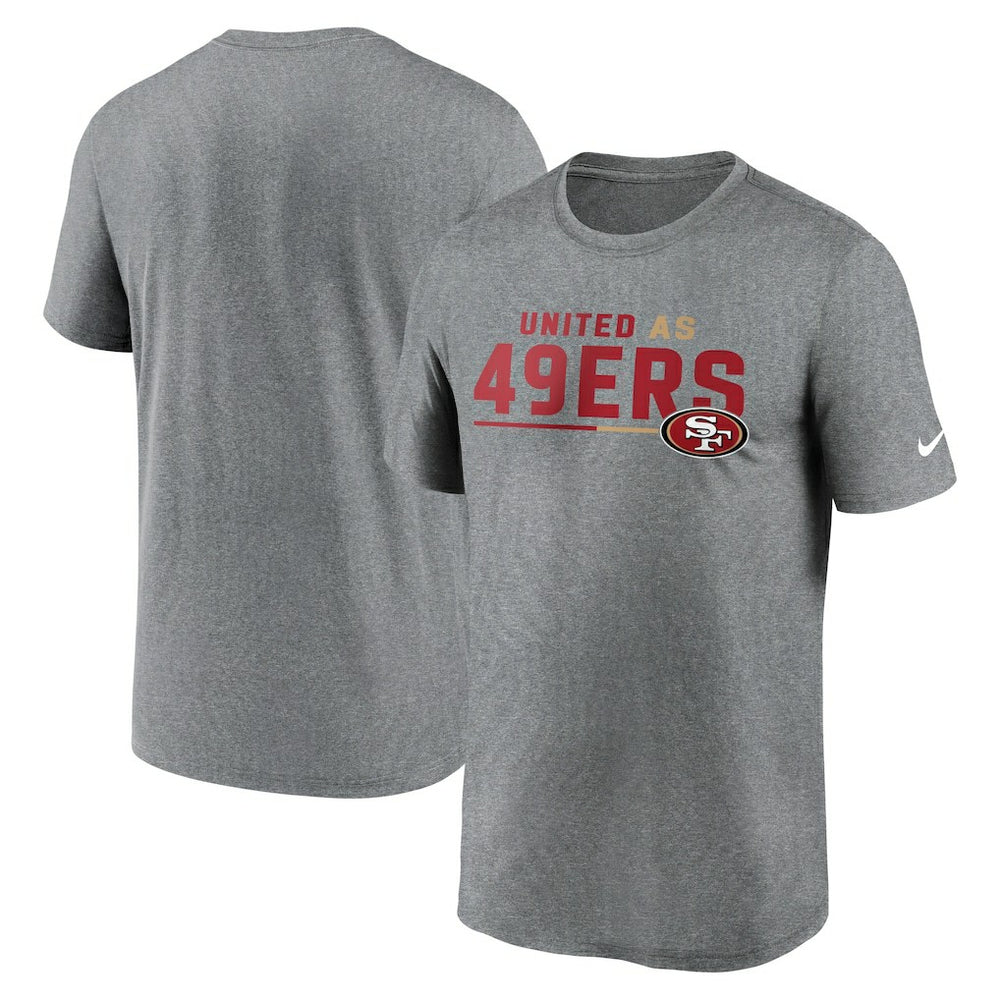 San Francisco 49ers Legend Team Shoutout Performance T-Shirt Heather Gray