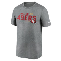 San Francisco 49ers Legend Team Shoutout Performance T-Shirt Heather Gray