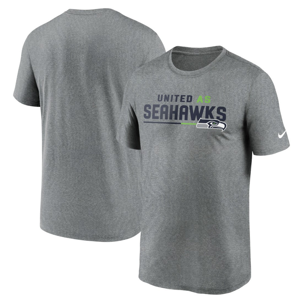 Seattle Seahawks Legend Team Shoutout Performance T-Shirt Heather Gray