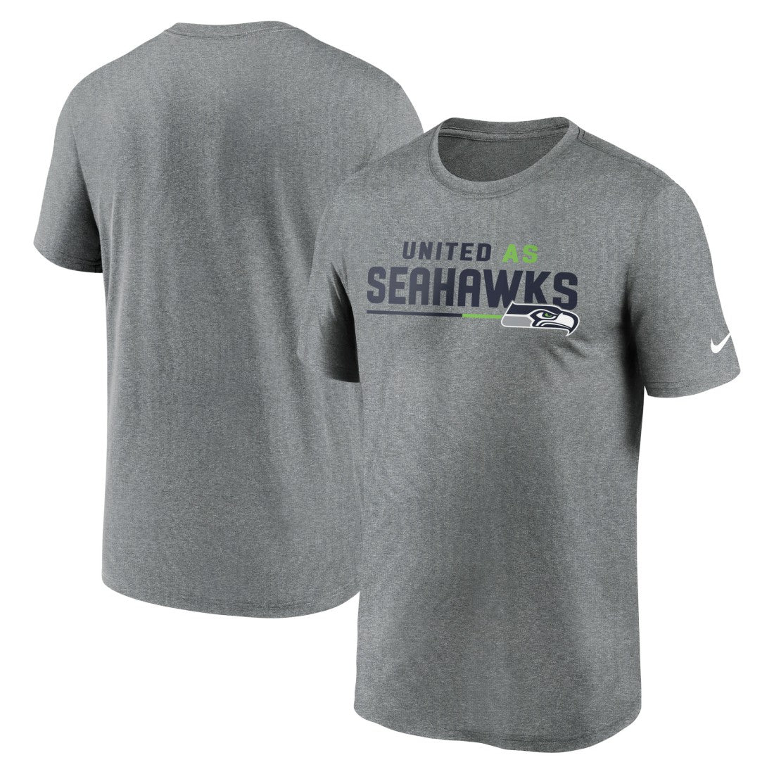 Seattle Seahawks Legend Team Shoutout Performance T-Shirt Heather Gray