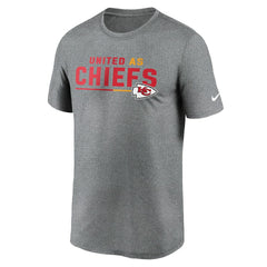 Kansas City Chiefs Legend Team Shoutout Performance T-Shirt Heather Gray