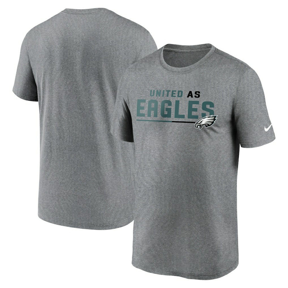 Philadelphia Eagles Legend Team Shoutout Performance T-Shirt Heather Gray