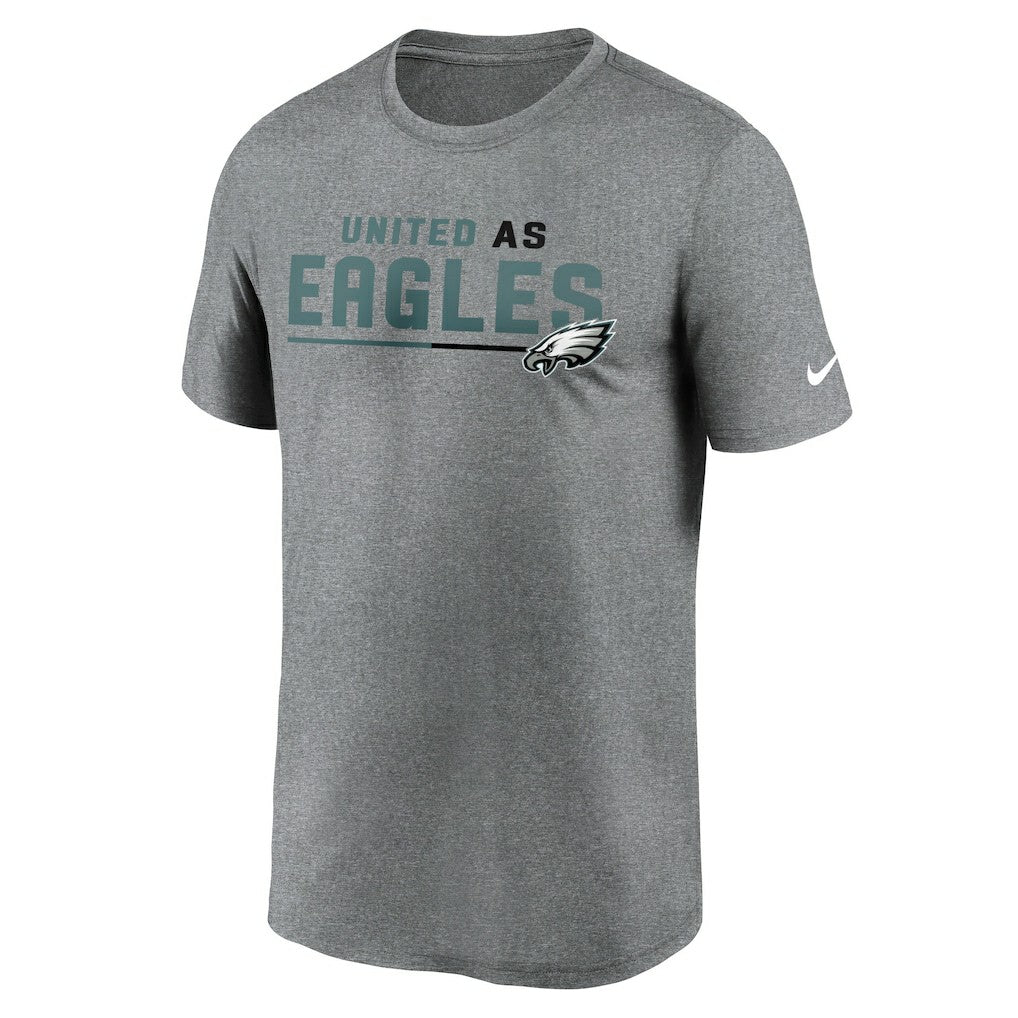 Philadelphia Eagles Legend Team Shoutout Performance T-Shirt Heather Gray