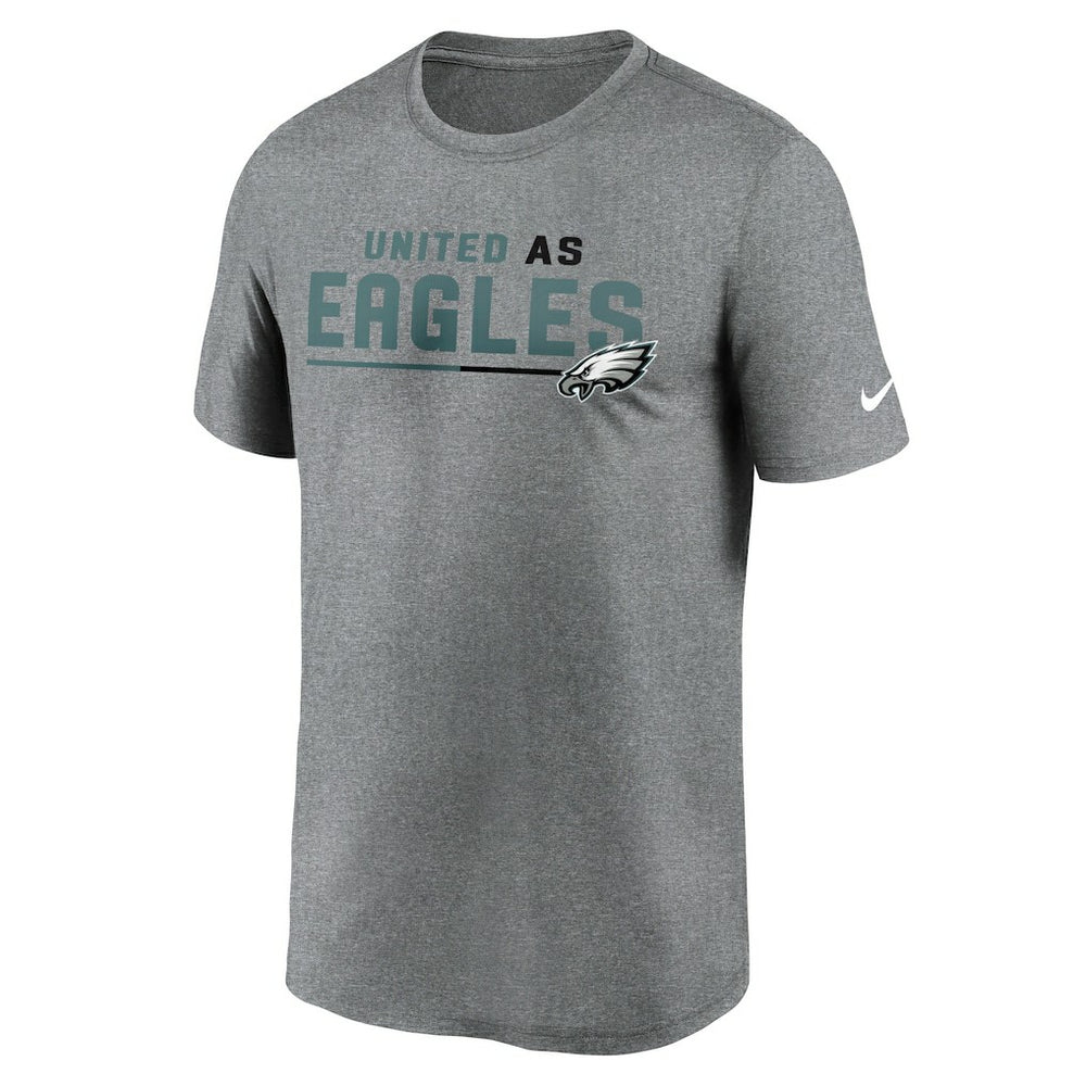 Philadelphia Eagles Legend Team Shoutout Performance T-Shirt Heather Gray