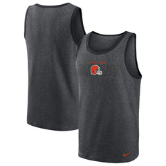 Cleveland Browns Tri-Blend Tank Top Heathered Charcoal