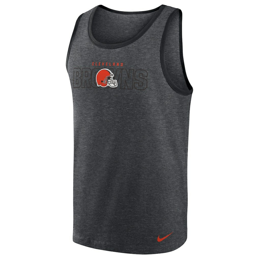 Cleveland Browns Tri-Blend Tank Top Heathered Charcoal