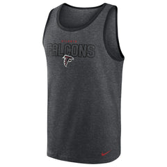 Atlanta Falcons Tri-Blend Tank Top Heathered Charcoal