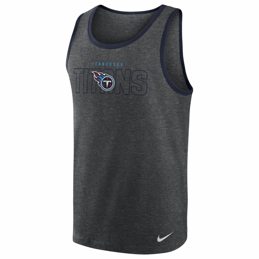 Tennessee Titans Tri-Blend Tank Top Heathered Charcoal