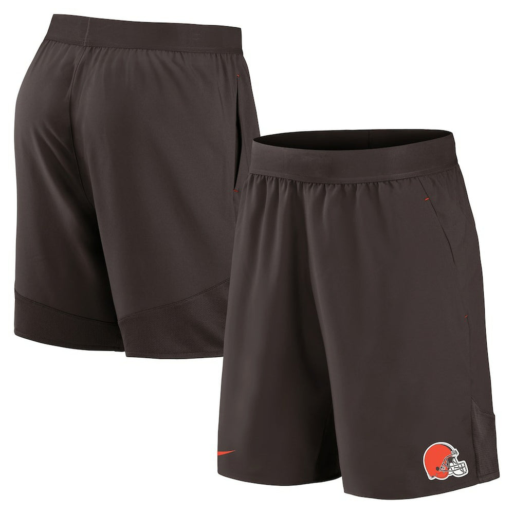 Cleveland Browns Stretch Woven Shorts Brown