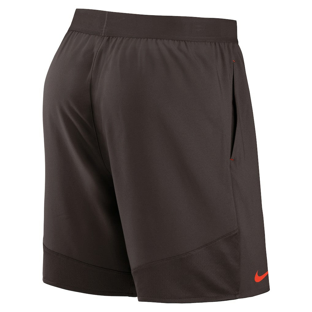 Cleveland Browns Stretch Woven Shorts Brown