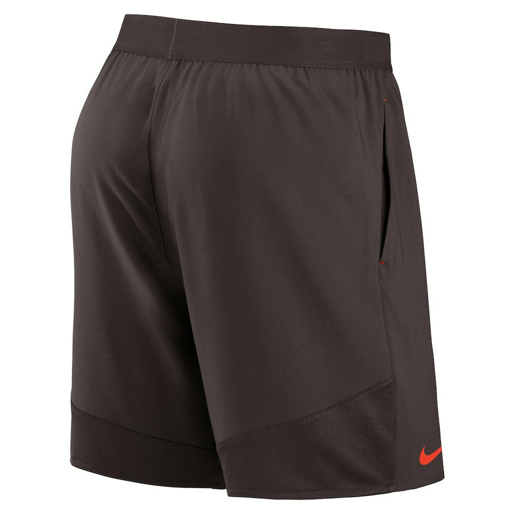 Cleveland Browns Stretch Woven Shorts Brown