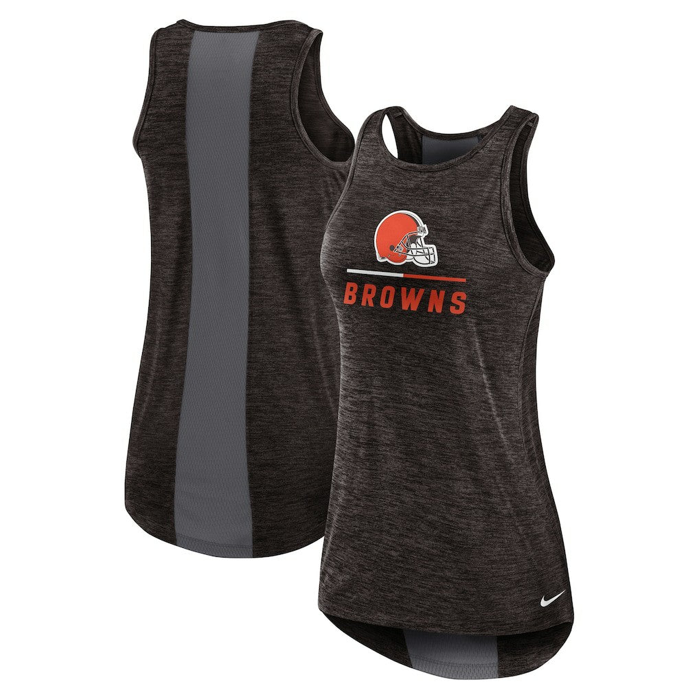Cleveland Browns Women's High Neck Performance Tank Top Brown