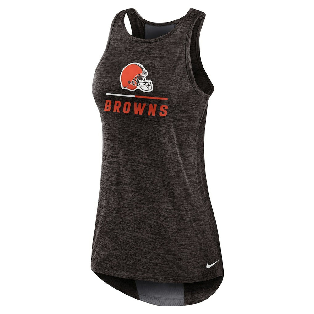 Cleveland Browns Women's High Neck Performance Tank Top Brown