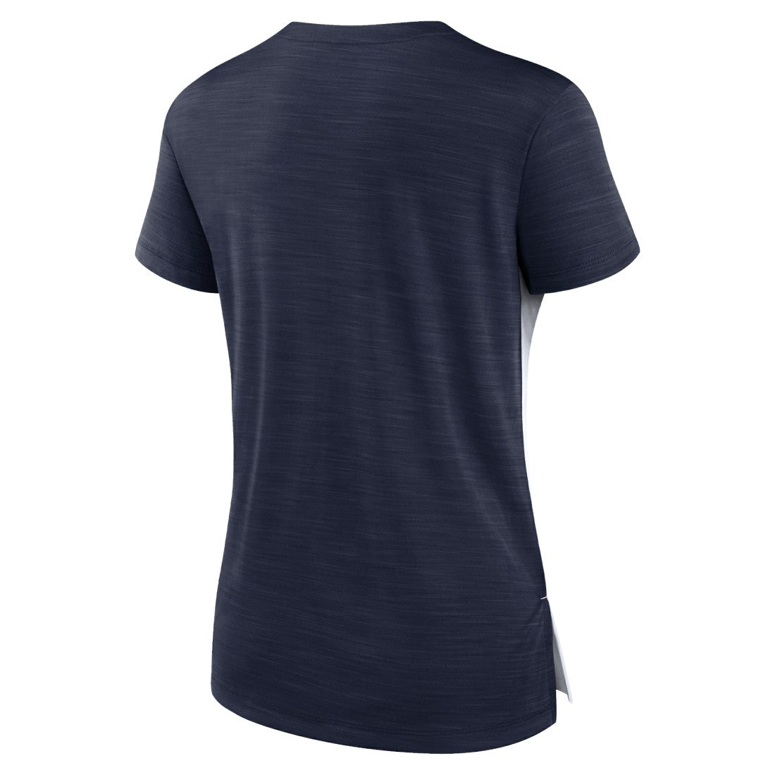 Tennessee Titans Women's Impact Exceed Performance Notch Neck T-Shirt White/Navy