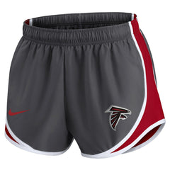 Atlanta Falcons Women's Team Logo Performance Tempo Shorts Charcoal